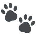 Paw Prints Emoji Mozilla