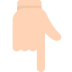 Backhand Index Pointing Down Emoji Mozilla