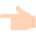 Backhand Index Pointing Left Emoji Mozilla
