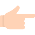 Backhand Index Pointing Right Emoji Mozilla