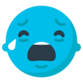 Loudly Crying Face Emoji Mozilla