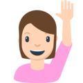 Person Raising Hand Emoji Mozilla