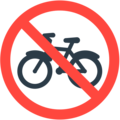 No Bicycles Emoji Mozilla