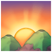 Sunrise Over Mountains Emoji Samsung