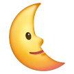 Last Quarter Moon Face Emoji Samsung