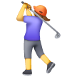 Woman Golfing Emoji Samsung