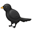 Black Bird Emoji Samsung