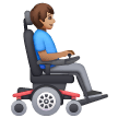 Man In Motorized Wheelchair Facing Right Emoji Samsung