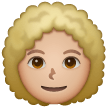 Woman Curly Hair Emoji Samsung
