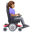 Woman In Motorized Wheelchair Facing Right Emoji Samsung