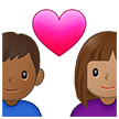 Couple With Heart Woman Man Emoji Samsung