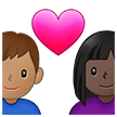 Couple With Heart Woman Man Emoji Samsung