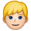 Man Blond Hair Emoji Samsung