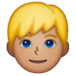 Man Blond Hair Emoji Samsung