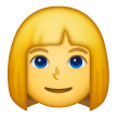 Woman Blond Hair Emoji Samsung