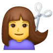 Woman Getting Haircut Emoji Samsung