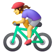 Woman Biking Emoji Samsung