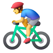 Man Biking Emoji Samsung