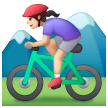 Woman Mountain Biking Emoji Samsung