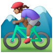 Woman Mountain Biking Emoji Samsung