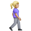 Woman Walking Facing Right Emoji Samsung