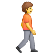 Person Walking Facing Right Emoji Samsung