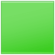 Large Green Square Emoji Samsung