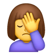 Woman Facepalming Emoji Samsung