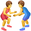 Men Wrestling Emoji Samsung