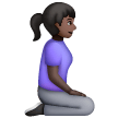 Woman Kneeling Facing Right Emoji Samsung