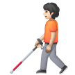 Person With White Cane Emoji Samsung