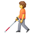 Person With White Cane Emoji Samsung