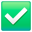 Check Mark Button Emoji Samsung