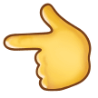 Backhand Index Pointing Left Emoji Samsung