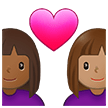 Couple With Heart Woman Woman Emoji Samsung