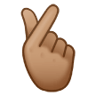 Hand With Index Finger And Thumb Crossed Emoji Samsung