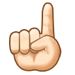 Index Pointing Up Emoji Samsung