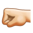 Left Facing Fist Emoji Samsung