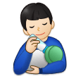 Man Feeding Baby Emoji Samsung