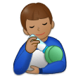 Man Feeding Baby Emoji Samsung