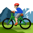 Man Mountain Biking Emoji Samsung