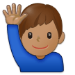 Man Raising Hand Emoji Samsung