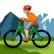 Person Mountain Biking Emoji Samsung