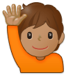 Person Raising Hand Emoji Samsung