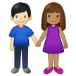 Woman And Man Holding Hands Emoji Samsung