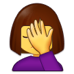 Woman Facepalming Emoji Samsung