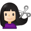 Woman Getting Haircut Emoji Samsung