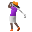 Woman Golfing Emoji Samsung