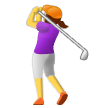 Woman Golfing Emoji Samsung