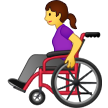 Woman In Manual Wheelchair Emoji Samsung
